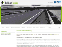 Tablet Screenshot of kickhamhanley.com